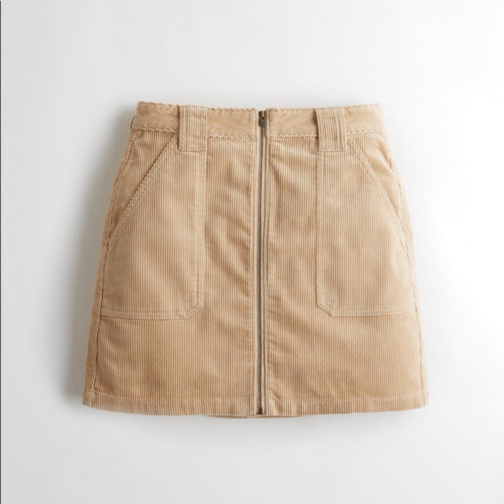 hollister ultra high-rise corduroy skirt